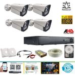 Arna 5 Mp Sony Lens 1080 P Metal Kasa H.265+ 4 Kameralı Güvenlik Sistemi 2 Tb HDD - MS2420