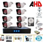 Arna 8 Dış Kameralı 2 Mp Hareket Algılama H.265+ 4 Tb HDD Dahil Ahd Güvenlik Seti- ST284M