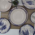 Arna Desenli Porselen Royal 48 Parça 12 Kişilik Yemek Takımı