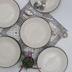 Arna Porselen Anka 20 cm Seramik Yemek Tabağı 6 Adet