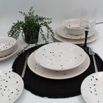 Arna Porselen Point Siyah 8 Parça 2 Kişilik Yemek Takımı