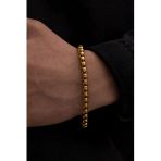 Arnavut Zincir Çelik Bileklik 4mm Unisex Bileklik Künye Kalın Model