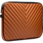 Arnee 13 - 14 Inç Deri Kahverengi Laptop Kılıfı Kabartma Motifli Notebook Çantası Darbeye Dayanıklı Laptop Çantası - 13-14 inç (V Desen)