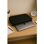 Arnee 13 - 14 Inç Laptop Kılıfı Kabartma Motifli Notebook Çantası Darbeye Dayanıklı Laptop Çantası Siyah