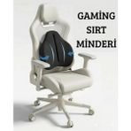 Arnee Ortopedik Visco Gaming Sırt Minderi – Ofis ve Oyun Koltuğu Destek Yastığı - Standart - Siyah