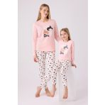 Arnetta %100 Pamuk Kedi Resimli Anne Kız Pijama Takım, (ayrı ayrı fiyatlandırılır)