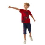 Arnetta 17023 Kırmızı Süperman Kaprili Erkek Çocuk Pijama Takımı