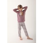 Arnetta 2612 Leylak Uzun Kol Kız Çocuk Pijama Takımı