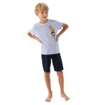 Arnetta 2989C Erkek Çocuk Bermuda Pijama Takım Mavi 4-5 Yaş