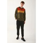 Arnetta AR2785-S Kiremit Uzun Kol Kapüşonlu Erkek Pijama Takımı