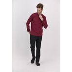 Arnetta Basic Koyu Kırmızı Erkek Uzun Kol Pijama Takımı