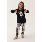 Arnetta Cute Penguins Anne-Kız Aile Kombini Uzun Kol Pijama Takım