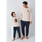 Arnetta Erkek Çocuk Bej Pijama Takımı