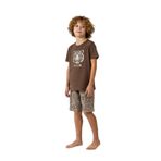 Arnetta Erkek Çocuk Kahverengi Kaplan Baskılı Kısa Kollu T-shirt, 14-15 Yaş