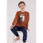 Arnetta Erkek Çocuk Kahverengi Pijama Takımı
