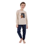 Arnetta Erkek Çocuk Krem Pijama Takımı