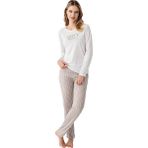 Arnetta Kadın Beyaz Pijama Takımı