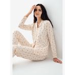 Arnetta Kadın Krem Gömlek Pijama