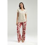 Arnetta Kadın Krem Pijama Takımı - S
