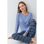 Arnetta Kadın Mavi Pijama Takımı