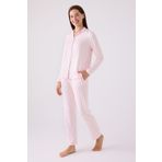 Arnetta Kadın Pembe Gömlek Pijama Takım