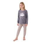 Arnetta Kız Çocuk Antrasit Pijama Takımı, 4-5 Yaş, AR3093-C-V1, Gri, kız-çocuk