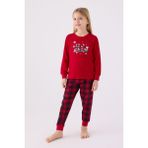 Arnetta Kız Çocuk Kırmızı Pijama Takımı - 5 - 6 Yaş