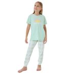 Arnetta Kız Çocuk Pijama Takım, 5-6 Yaş, AR3576-C-V1, Yeşil, kız-çocuk