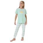 Arnetta Kız Çocuk Pijama Takım, 9-10 Yaş, AR3576-C-V1, Yeşil, kız-çocuk