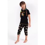 Arnetta Love Turtles Siyah Kız Çocuk Kapri Takım