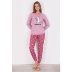 Arnetta Namaste Pembe Uzun Kol Kadın Pijama Takım