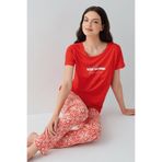 Arnetta Pijama Takım, XL, AR3611-S-V1, Kırmızı, kadın
