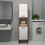 Arnetti Banyo Dolabi 2 Kapakli 5 Rafli Cok Amacli Damınol Banyo Dolabi Atlantik Cam Beyaz