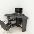 Arnetti Corner Köşe Çalışma Masası Bilgisayar Masası Yer Kaplamaz Ofis Masası, Antrasit - Corner