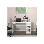 ARNETTİ Eslem Çalışma Masası Beyaz | Çekmeceli Dolaplı Bilgisayar Masası ve Home Office Çalışma Masası