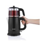Arnica Çay Makinesi 1.8 L Kapasite Çelik Gövde Siyah Renk Hızlı Demleme Teknolojisi