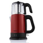 Arnica IH33204 Kırmızı Demli Stil Cam Çay Makinesi