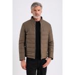 Arnold Erkek Şişme Deri Mont - Vizon - 3XL