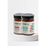 Aroha İkili Lezzet Kakao & Hurmalı Fındık Kreması & Kakao Çekirdekli Hurmalı Fındık Kreması - Şeker İlavesiz 320 g X 2 Adet - 640 gr