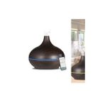 Aroma Difüzör Gece Işığı 7 Led Nemlendirici Kumandalı Buhar Makinesi 550 ml (Siyah)