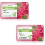 Aroma Natural Red Fruıts % 98 Bitkisel Yüz Yıkama Sabunu 2'li Set - 100gr