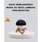 Aromaterapili Usb Hava Nemlendirici – Projeksiyon Işıklı, Sessiz Ve Şık Tasarım Mir89328626