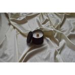 Aromatic Glow Siyah Teneke Kapaklı Caffe Latte Kokulu Soya Mumu Ahşap Fitil - 1 Adet