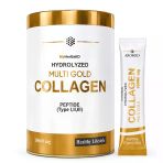 Aromed Myherbalid Hydrolyzed Multi Gold Collagen Peptide Tip 1-2-3 10000 Mg Kolajen 30 Saşe 300 Gr