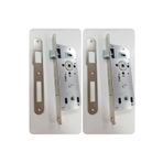 ARON ( 2 ADET ) KALE KİLİT 169R (WC BANYO) KAPI KİLİDİ 40MM OVAL AYNA NİKEL KİLİT