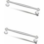 Aron 2 Adet Sütun Kulp Tv Ünite Komidin Şifonyer Konsol Mutfak Dolap Kapak Kulpu 128 mm - 160 mm - 224 mm - 128MM - Krom