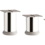Aron Hırdavat 4 Adet Ayarlanabilir Gri Pingolu Krom Mobilya Dolap Ayağı Metal (4 Adet) 8cm