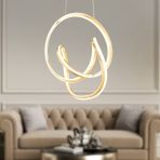 Aron Tekli Gold Ledli Modern Koridor, Yatak Odası Salon Sarkıt Led Avize