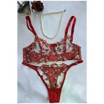 ARONA 54sa65d5 Red Love Bralet Takım