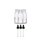 Aropi Şeffaf Cam Şişe Damlalıklı 100 ml 100 Adet